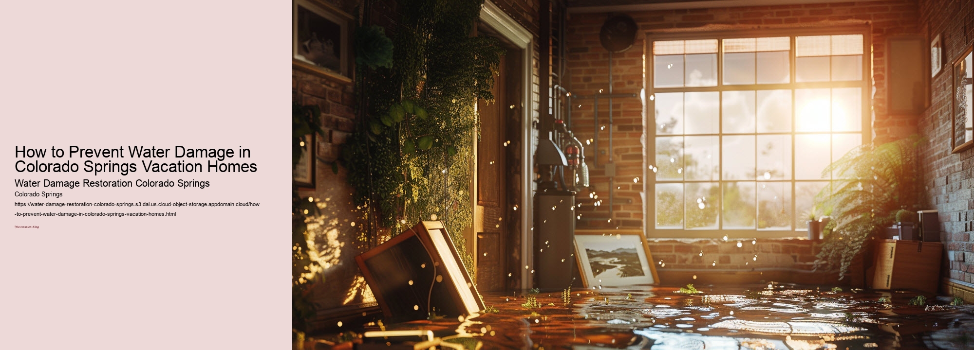How to Prevent Water Damage in Colorado Springs Vacation Homes