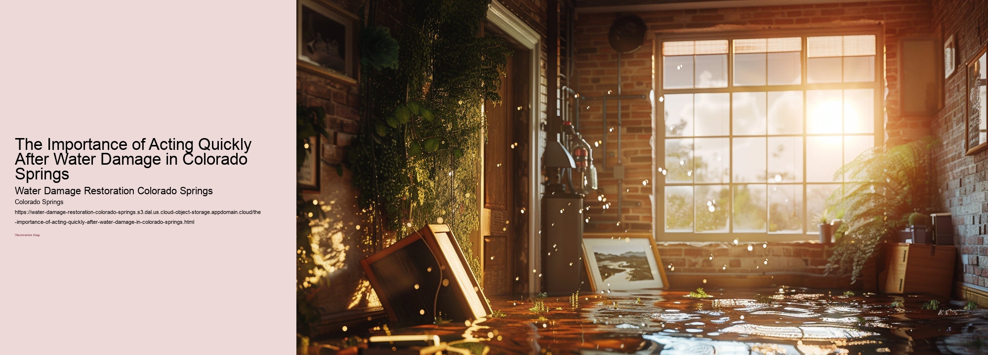 The Importance of Acting Quickly After Water Damage in Colorado Springs